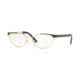 Versace VE1260 Bifocal Prescription Eyeglasses, 52mm, Black/Gold, VE1260-1456-52-BI