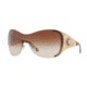 Versace VE2135B Sunglasses 100213-0138 - Gold Frame, Brown Gradient Lenses
