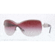 Versace VE2146B Sunglasses 10034Q-36 - Dark Silver Frame, Gray Gradient Violet Lenses