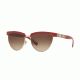 Versace VE2169 Sunglasses 138713-56 - Red/pale Gold Frame, Brown Gradient Lenses
