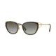 Versace VE2203 Sunglasses 143811-53 - Black/Gold Frame, Grey Gradient Lenses
