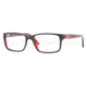 Versace VE3154 Progressive Prescription Eyeglasses 955-5217 - Havana / Red Frame