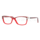 Versace VE3156 Progressive Prescription Eyeglasses 935-5115 - Waves Red Frame, Demo Lens Lenses