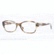 Versace VE3176 Eyeglass Frames 5042-53 - Striped Olive Frame, Demo Lens Lenses