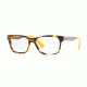 Versace VE3245A Eyeglass Frames 5236-55 - Striped Havana/yellow Frame