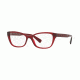 Versace VE3249 Eyeglass Frames 388-54 - Transparent / Red Frame