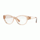 Versace VE3254A Progressive Prescription Eyeglasses 5215-54 - Transparent Brown Frame