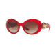 Versace VE4329 Single Vision Prescription Sunglasses VE4329-193-13-53 - Lens Diameter 53 mm, Frame Color Transpernte Red
