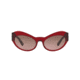 Versace VE4356 Prescription Sunglasses, 54mm, Transparent / Red, VE4356-388-14-54-SV