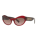 Versace VE4356 Prescription Sunglasses, 54mm, Transparent / Red, VE4356-388-14-54-SV