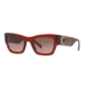 Versace VE4358 Prescription Sunglasses, 52mm, Transparent / Red, VE4358-529714-52-SV