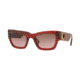 Versace VE4358 Prescription Sunglasses, 52mm, Transparent / Red, VE4358-388-14-52-SV
