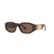 Versace VE4361 Prescription Sunglasses, 53mm, Transparent / Red, VE4361-388-73-53-SV