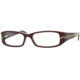 Versus VR8059-573-5215 Eyeglasses with No Line Progressive Rx Prescription Lenses Top Brown On Transparent Gray Frame
