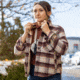 Vertx Lena Long Sleeve Shirt Jacket - Womens, Burnt Cherry Plaid, Large, F1 VTX7039 BRCP LARGE N/A