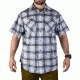 Vertx Men's  Weapon Guard Short Sleeve Guardian Shirt, Indigo Plaid, Medium F1 VTX1430 INP MEDIUM