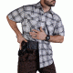 Vertx Men's  Weapon Guard Short Sleeve Guardian Shirt, Steel Plaid, Extra Large F1 VTX1430 STP XLARGE