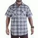 Vertx Men's  Weapon Guard Short Sleeve Guardian Shirt, Steel Plaid, Extra Large F1 VTX1430 STP XLARGE
