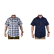Vertx Weapon Guard Short Sleeve Guardian Shirt - Men's, Indigo Plaid, Navy