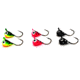 Vexan 3-Pack Glow Tungsten T-VEX Ice Fishing Jig, Green/Pink/Black Glow, 1.1g, 6mm, TVEX3PK8HK