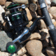 Vexan StrikeBack Rod &amp; Reel Combos, 10 in, 7 ft 4 in, Heavy Action, 3000 Spinning, Black/Green, HB-9H8R-3P7U