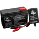 Vexilar 12 Volt/9 Amp Lead Acid Battery &amp; 1 Amp Charger System, Black, Regular, V-120