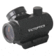 VictOptics CRL 1x22 Red Dot Sight, 3 MOA w/ Riser Picatinny Mount, Black, RDSL17