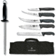Victorinox BBQ Natural 7 Pc Knife Set,High Carbon Stainless,Black Handles, 46135US2