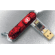 Victorinox SwissFlash Flight 1GB Swiss Army Flash Drive Ruby 5301FG1