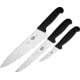 Victorinox Three Piece Kitchen Set Knife, Black Fibrox handle, 5.1053.3-X1