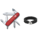 Victorinox Tinker / Paracord Bracelet Combo Set, Red / Black 55109