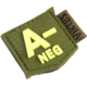 Viktos Bloodtype Mini Moralpha Patch, A Negative, Ranger/Glow, 1in x 1in, 2004802