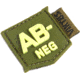 Viktos Bloodtype Mini Moralpha Patch, AB Negative, Ranger/Glow, 1in x 1in, 2004806