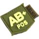 Viktos Bloodtype Mini Moralpha Patch, AB Positive, Ranger/Glow, 1in x 1in, 2004805