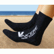 Sand Socks Soft Soled Watersport Sock - Mens-Black-Large