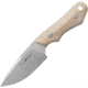 Viper Handy Fixed Blade Knife by Fabrizio Silvestrelli, 4.5in, CMP MagnaCut, Stonewashed Blade, Natural Canvas Micarta Handle, VT4040CN