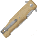 Viper Keeper 2 ASLS Lock Folding Knife, 3.75in, ELMAX Steel, Stonewashed Plain Blade, Natural Canvas Micarta Handle, V6000CN
