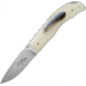 Viper Quality Feather Folding Knife, 3.25in, Bohler N690, Satin Blade, Natural Resin Handle w/ Jay Feather Handle Insert, V5500IN-GH