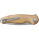 Viper Vale Natural Folding Knife, 4.13in Closed, 3in Stonewash CPM Magnacut SS Blade, Natural Canvas Micarta Handle, V6006CN