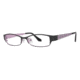 Visions 195 Eyeglass Frames - Frame Black/ Light Pink, Size 51/16mm VIVISION19503
