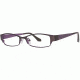 Visions 195 Eyeglass Frames - Frame Brown/ Dark Purple, Size 51/16mm VIVISION19501