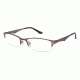Visions 199 Single Vision Prescription Eyeglasses - Frame Matte Brown / Light Pink VIVISION19901