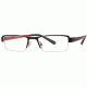 Visions 178 Eyeglass Frames - Frame Black/Red, Size 50/18mm VIVISION17801