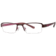 Visions 178 Eyeglass Frames - Frame Burgundy/Pink, Size 50/18mm VIVISION17803