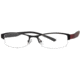 Visions 181 Eyeglass Frames - Frame Black/Burgundy, Size 51/17mm VIVISION18103