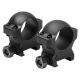 VISM 1In Hunter Rifle Scope Rings/0.9In Height, Black VR1H09
