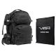 Vism 2911 Series Tactical Backpack with Ballistic Soft Panel-Rectangle Cut 10in X12in, Black BSCBB2911-A