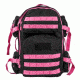 Vism 2911 Series Tactical Backpack with Ballistic Soft Panel-Rectangle Cut 10in X12in, Black w/Pink Trim BSCBPK2911-A