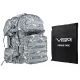 Vism 2911 Series Tactical Backpack with Ballistic Soft Panel-Rectangle Cut 10in X12in, Camo BSCBD2911-A