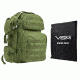 Vism 2911 Series Tactical Backpack with Ballistic Soft Panel-Rectangle Cut 10in X12in, Green BSCBG2911-A